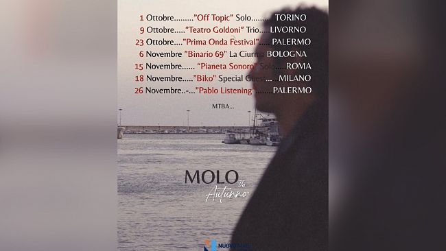 Cico Messina porta “Bar del Molo” dal vivo: al via il “Molo – Tour Autunno ’26”