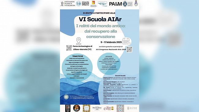 Al Parco Archeologico di Lilibeo-Marsala la VI Scuola AIAR “I relitti del mondo antico: dal recupero alla conservazione”