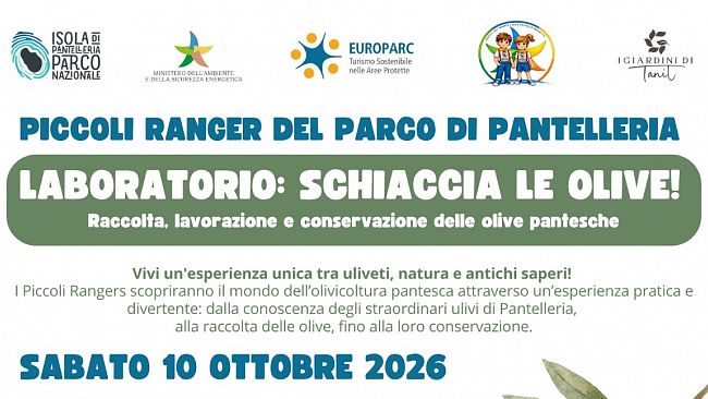 “Schiaccia le olive!”: i Piccoli Ranger del Parco di Pantelleria alla scoperta dell’olivocoltura