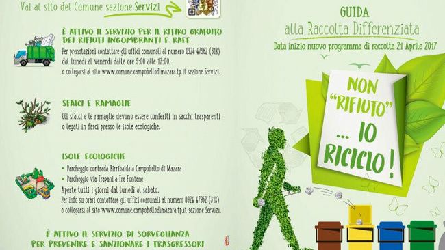21 aprile: al via con la raccolta differenziata porta a porta a Campobello