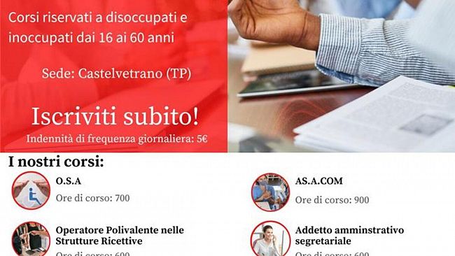 Al via corsi OSA, Asacom, operatore turistico e tanti altri