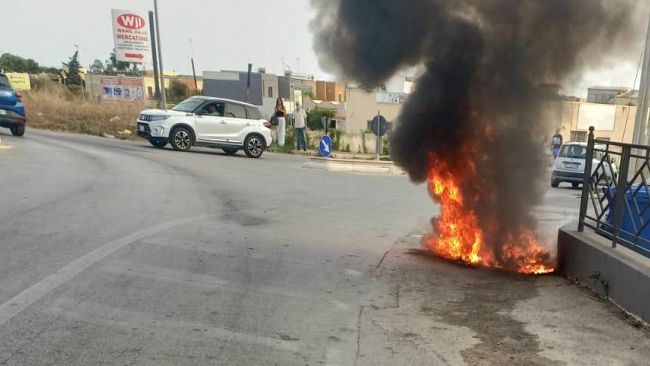 Mazara, grave incidente all'incrocio fra via Falcone e via Caduti di Nassiriya   