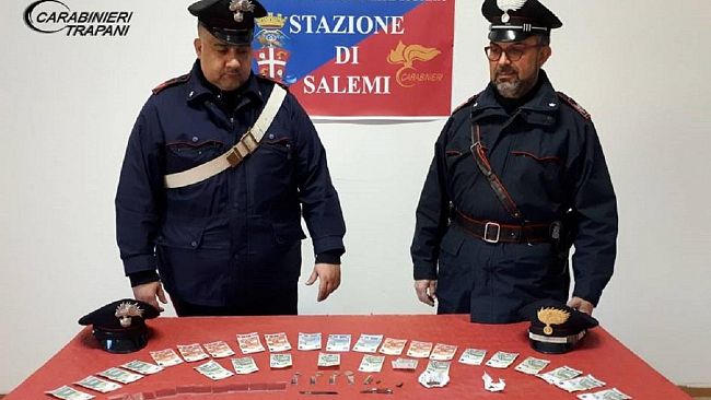 Arrestato dai carabinieri  di Salemi un 32enne per spaccio di droga