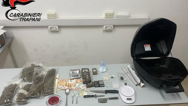 Trapani, droga di tutti i tipi: arrestato pregiudicato 39enne