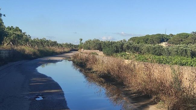 Borgata Costiera, grave perdita d’acqua diventa laghetto artificiale 