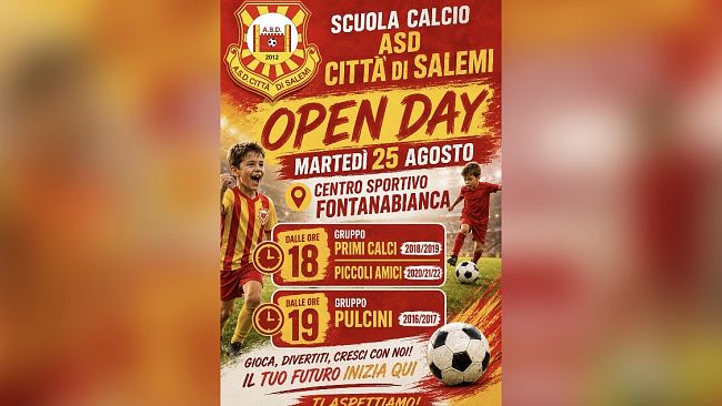 L'ASD Città di Salemi apre le porte ai giovani con un Open Day