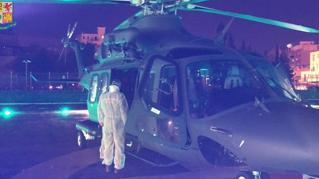 Castellammare, intervento di soccorso con l'elicottero a Cala dello Stinco 