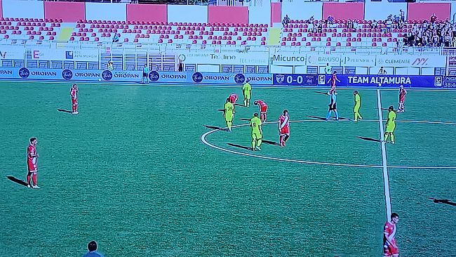 Calcio serie C, ​Team Altamura-Trapani 0-1 all'intervallo