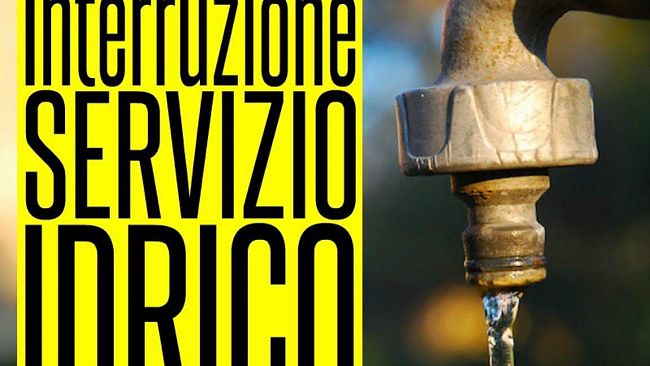 Guasto alla rete idrica , stop alla distribuzione per oggi e domani
