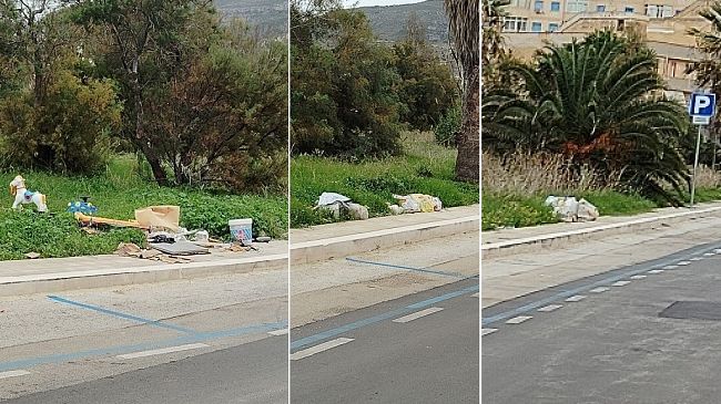 ​Erice, piccole discariche in via dell’Università