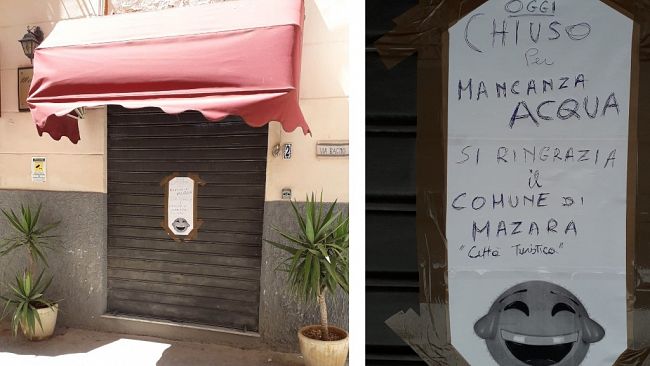 Mazara, centro storico: attività turistica chiude perché da giorni manca l’acqua