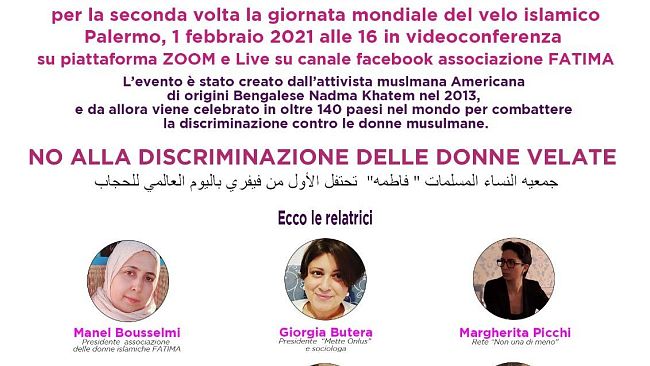 “Giornata mondiale del velo”: diretta Facebook con l’associazione delle Donne Islamiche “Fatima”