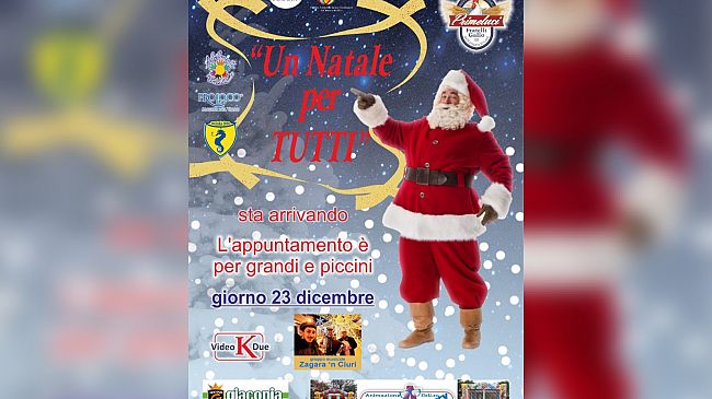 ​“Un Natale per tutti”, iniziativa il 23 dicembre