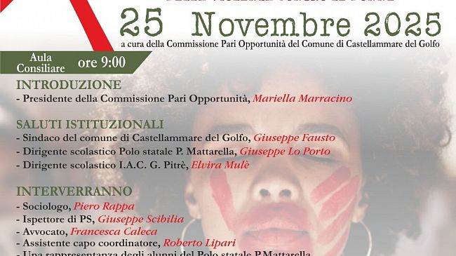 No alla violenza sulle donne, le iniziative a Castellammare del Golfo