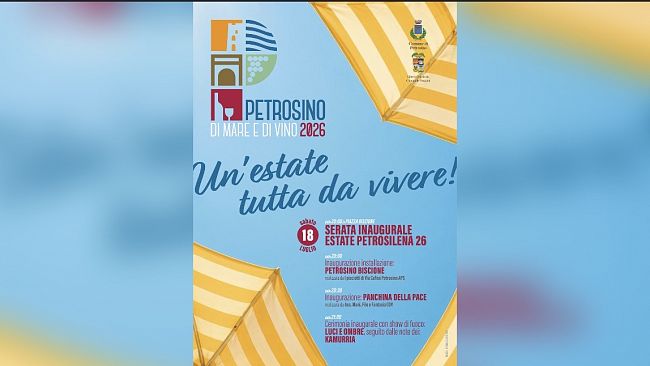 ​Domani prende ufficialmente il via l'Estate Petrosilena 2026