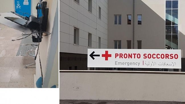 Mazara, ancora un atto vandalico presso la sala d’attesa del Pronto Soccorso dell’Ospedale “A. Ajello”