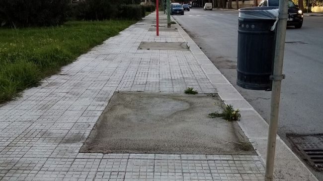 ​Trapani, aiuole cementate in via Virgilio: intervento “provvisorio” di 5 anni fa