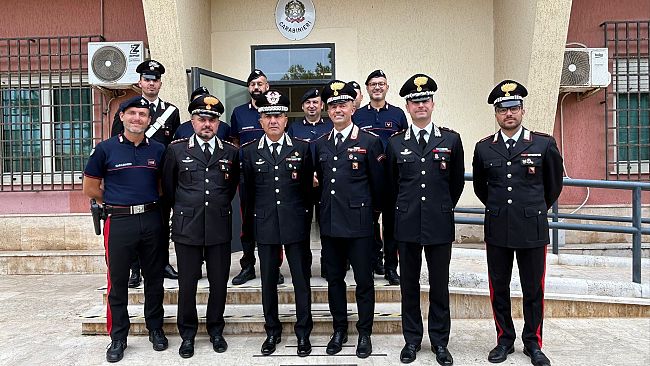 Egadi, visita del Comandante della Legione Carabinieri “Sicilia”  Ubaldo Del Monaco 