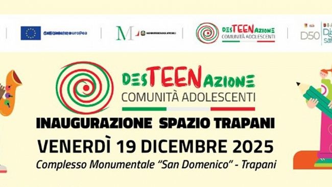 Distretto 50: venerdì inaugura lo Spazio Trapani del progetto nazionale “DesTEENazione