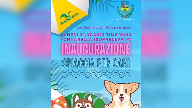 Spiaggia per cani, stasera alle 19 l'inaugurazione a Tonnarella