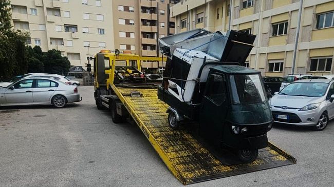 ​Trapani, sequestrato veicolo carico di carcasse di elettrodomestici