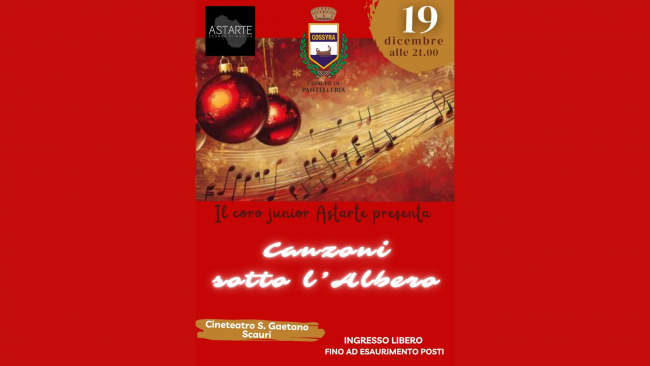Pantelleria, il 19 dicembre il concerto 