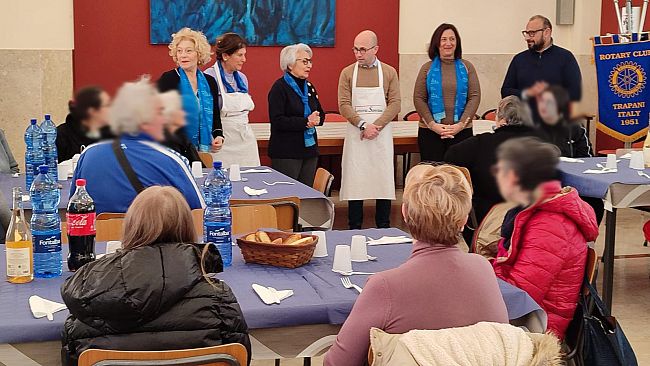 Rotary Club Trapani: soci ai fornelli per il Pranzo Solidale al Seminario Vescovile