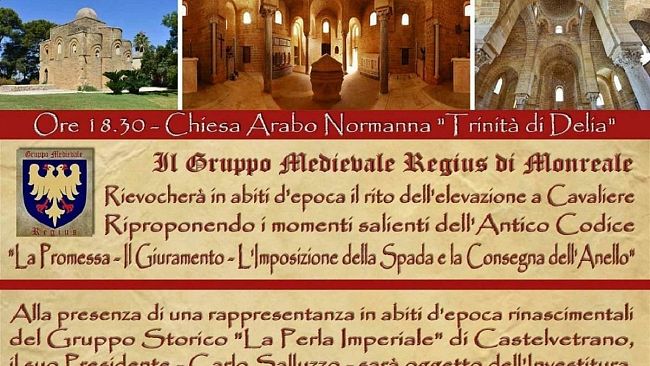 Domenica 29 luglio al Baglio Trinità la rievocazione ed elevazione a Cavaliere di Carlo Salluzzo de La Perla Imperiale