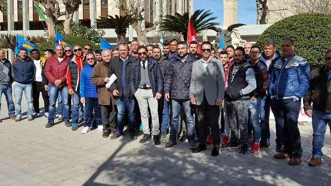 Trapani, ieri sit in dei lavoratori della Pellegrino Group