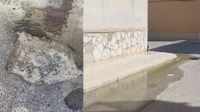 Mazara, perdita d'acqua in via Nicolò Pistelli: la segnalazione di un cittadino