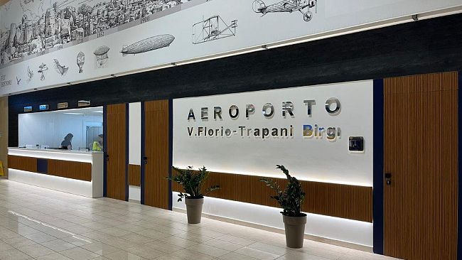 Nuova biglietteria all'aeroporto Vincenzo Florio di Trapani Birgi