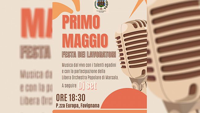 Favignana, tutto pronto per il concerto del Primo Maggio in Piazza