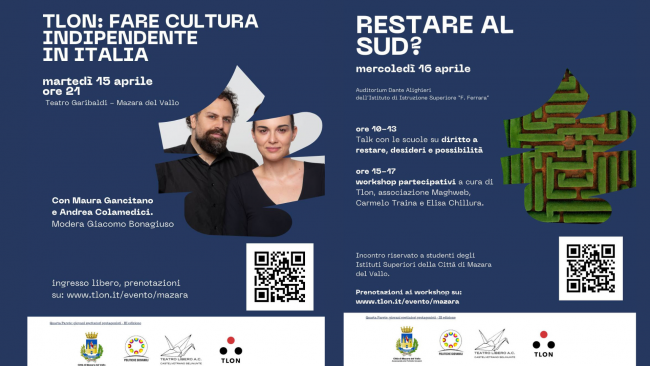 Mazara, il 15 e 16 aprile due eventi dedicati ai giovani sul tema della restanza