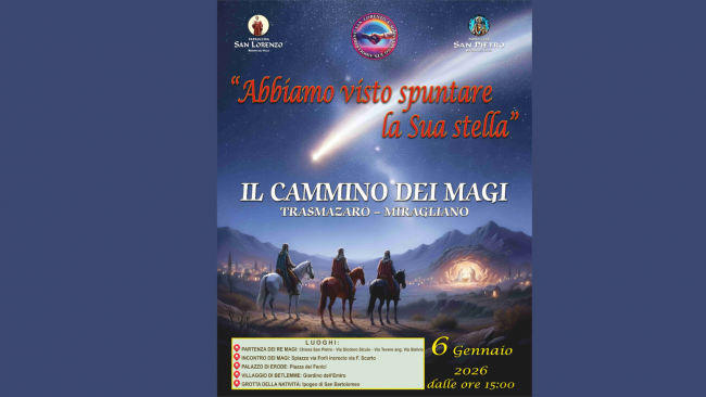 Mazara, il 6 gennaio l'evento 