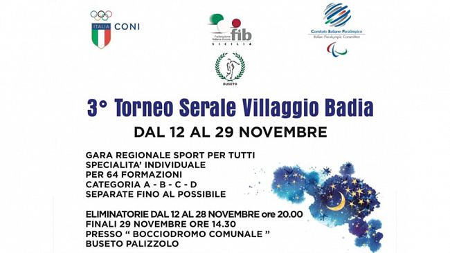 Buseto Palizzolo, bocce: al via la terza edizione del Torneo Serale Villaggio Badia