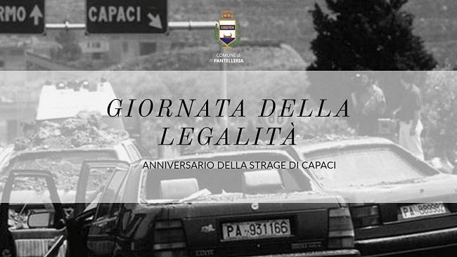 Pantelleria, Commemorazione stragi di Capaci. Dichiarazioni del sindaco d'ancona.