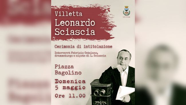  Alcamo: sarà intitolata a Leonardo Sciascia la Villetta di Piazza Bagolino