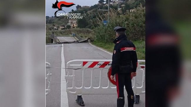 Interventi dei carabinieri per il maltempo nel trapanese