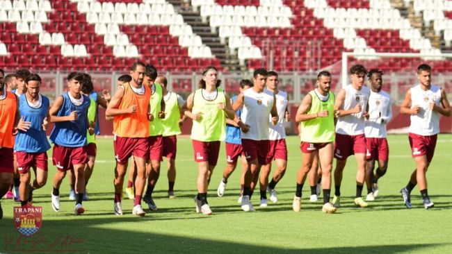 Trapani calcio, la squadra si prepara all'esordio al 