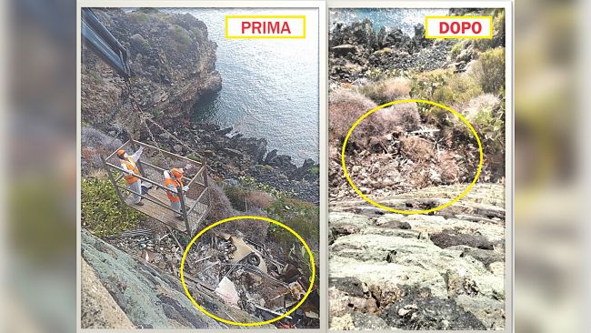 Pantelleria. Operazione rifiuti zero: continuano le azioni di pulizia nella zona nord-est dell’isola