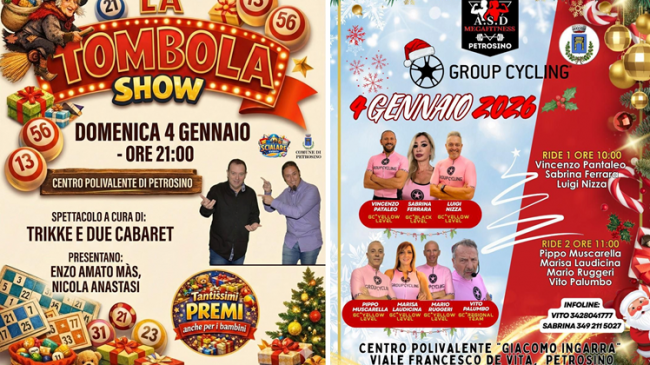 Eventi a Petrosino: sport e spettacolo al Polivalente il 4 gennaio
