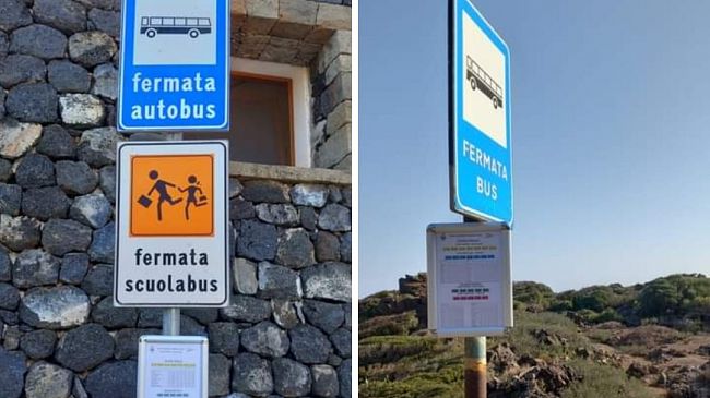 Pantelleria, nuove tabelle con gli orari dei bus in tutte le fermate dell'Isola