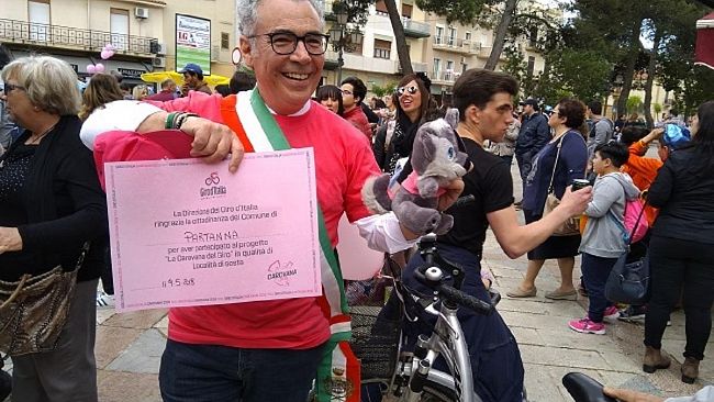 Partanna, cittadina in festa per il passaggio del Giro d’Italia 2018