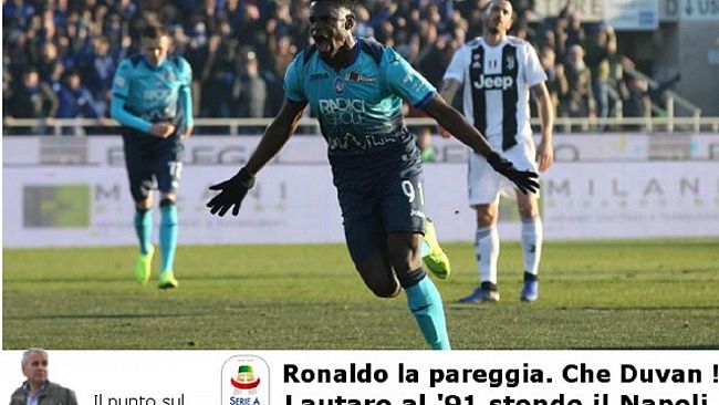 Ronaldo riprende la Juve ma che Duvan. Lautaro stende il Napoli e al Milan basta Donnarumma