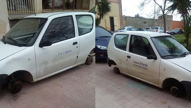Vandali all’ufficio acquedotto. A rischio il regolare servizio. Rese inutilizzabili due auto dei fontanieri