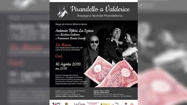 “Pirandello a Valderice”. Tutto pronto per “La Morsa” e “Cecè”