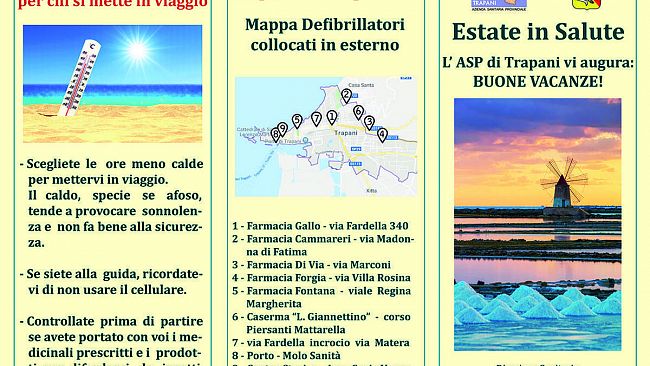 “Estate in Salute”: campagna informativa dell’ASP per corretti stili di vita