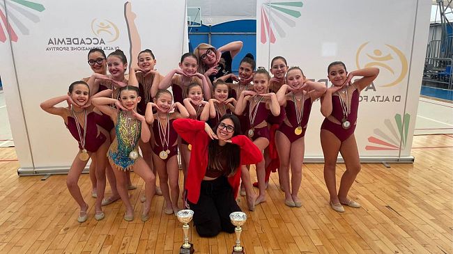  Successi ed entusiasmo per le atlete dell'ASD Le Farfalle Mazara alla prima fase di Ritmica Europa