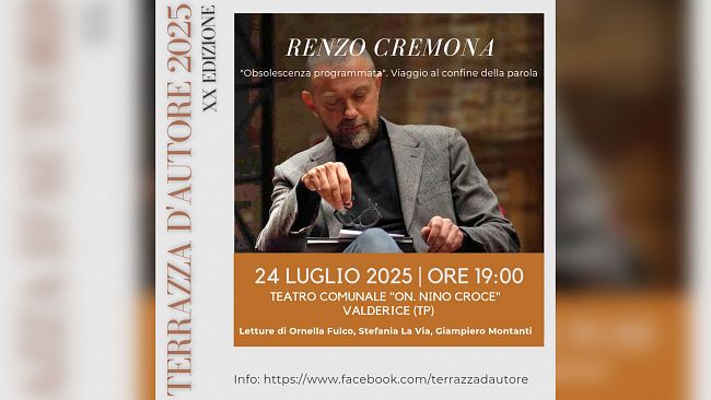 Valderice, ​Renzo Cremona e il suo “Obsolescenza programmata” a Terrazza d’Autore 2025