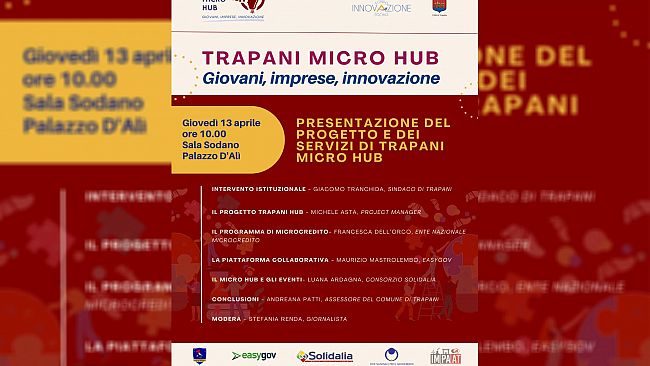 Autoimprenditorialità giovanile, al via il progetto Trapani Micro Hub